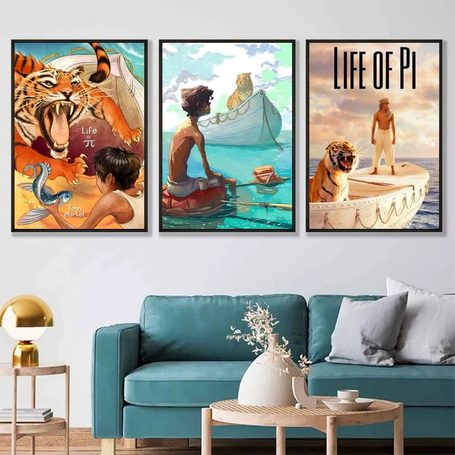 Wasserdichter Life Of Pi Wandaufkleber in Mehrfarbig als moderner Poster-Druck für dein Wohnzimmer oder Schlafzimmer - Bild 2