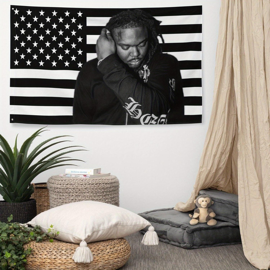 LUCKI Wandteppich Amerikanische Flagge aus Polyester, B/H: 74 x 94 cm - Bild 2