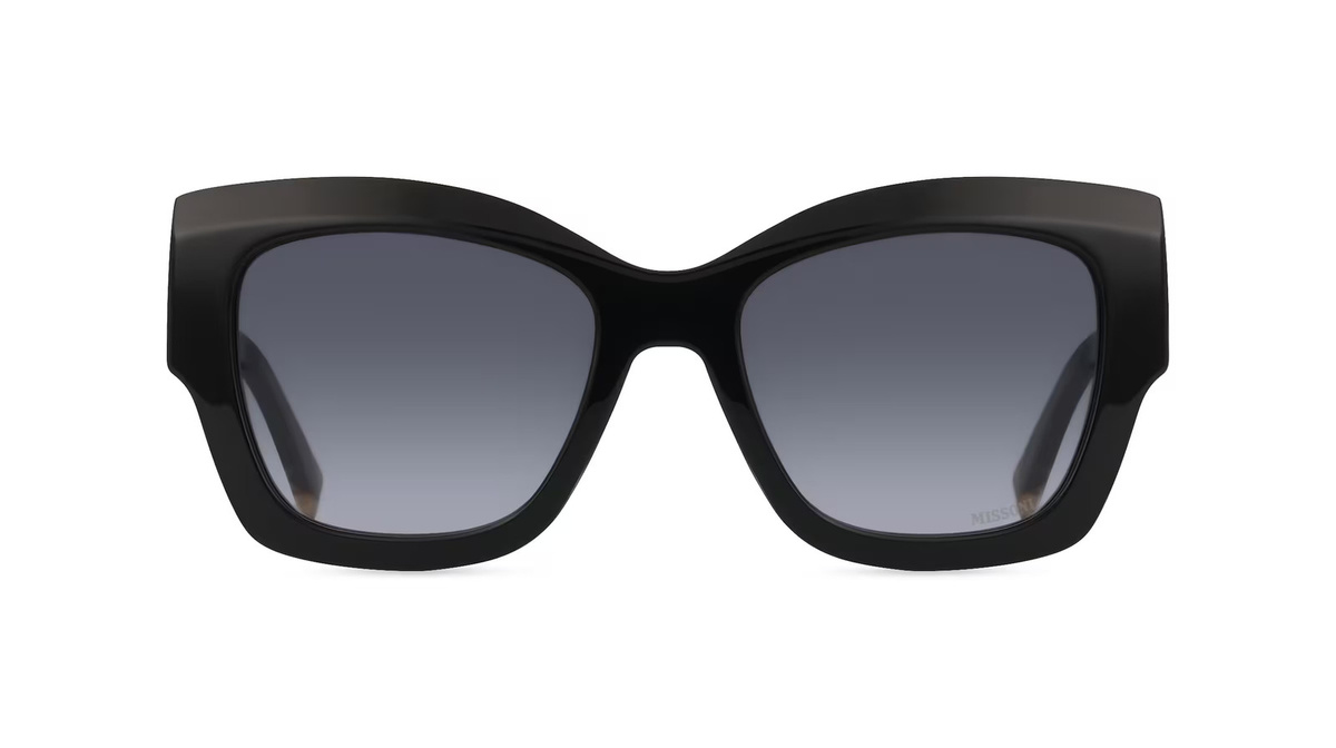 Missoni 0154/S Sonnenbrille Vollrand, Quadratisch, Acetat, Damen, schwarz, grau - Bild 1