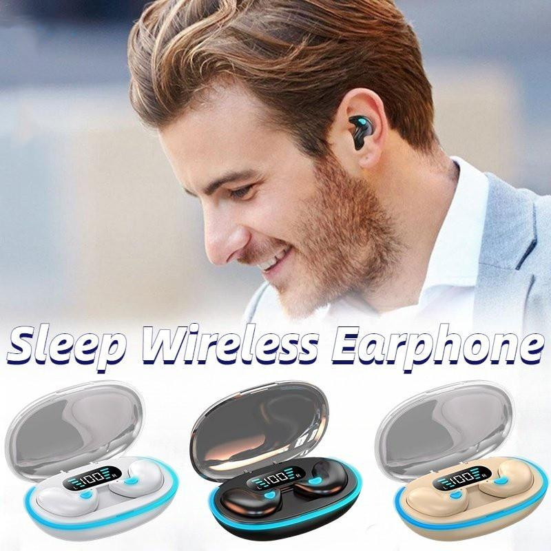 Kebidumei Invisible Sleep Wireless-Ohrhörer, Mini-Bluetooth 5.3 In-Ear-Headsets mit Ladehülle, Geräuschunterdrückung und HiFi-Stereo-Sound, Schwarz - Bild 6