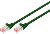 Digitus RJ45 Netzwerkkabel CAT 6 S/FTP Patchkabel, Grün, Länge: 5 m - Bild 1