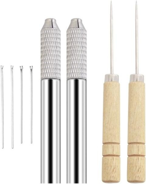 Wit angel Puppe Haarwurzelgerät, Holzgriff-Design, Haartransplantationswerkzeug - Bild 1