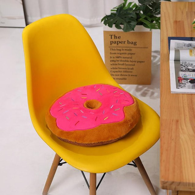Yiran toy Krapfen Plüschtier Puppe Kissen, bunt, 38cm - Bild 1