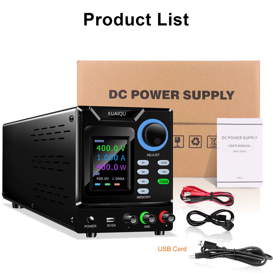 Nice-power Programmierbare Solar-Wechselrichter-Teststromversorgung mit 400V, 1A und 400W in Schwarz mit USB und RS-232 für die MPPT-Controller-Entwicklung - Bild 5