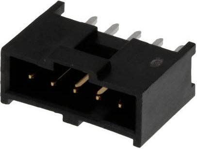 Molex Einbau-Stiftleiste Standard Schwarz Gold mit 5 Polen und 2,54 mm Rastermaß - Bild 1