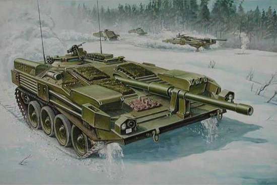 Trumpeter Schwedischer Strv 103B MBT, Fahrzeuge, Grün - Bild 1