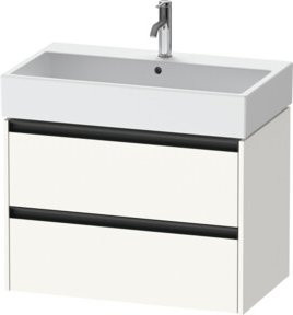 Duravit Waschtischunterschrank Ketho.2 in Weiß Matt mit 2 Schubladen, wandhängend, B/T: 78,4 x 46 cm - Bild 1