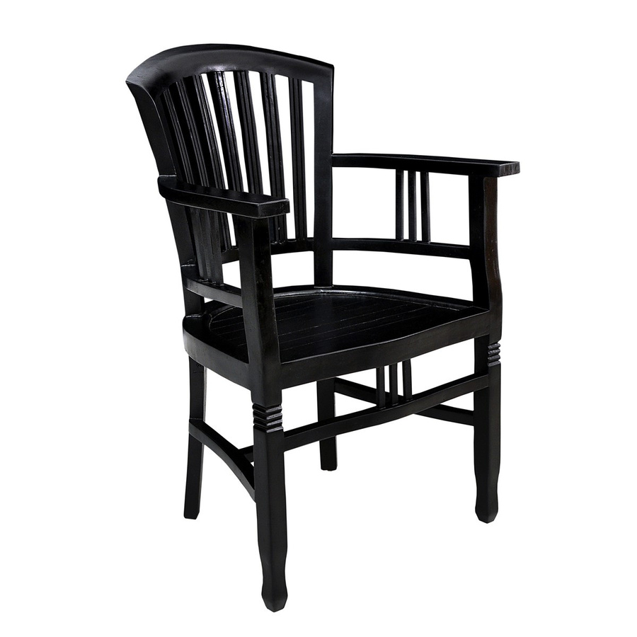 SIT Armlehnstuhl SAMBA in Schwarz aus Holz, B/H/T: 55 x 95 x 55 cm - Bild 1