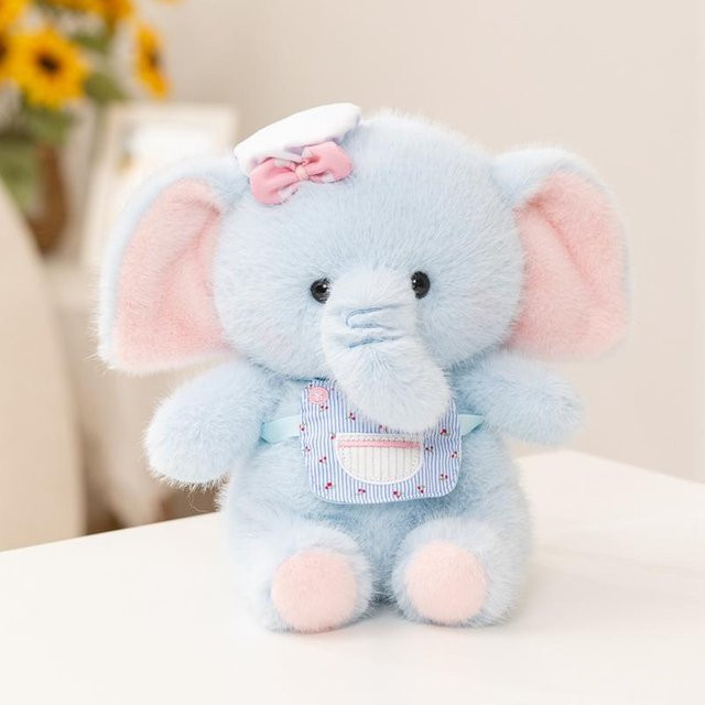 Yiran toy Baby Elefant Plüschtier, Blau, 25cm - Bild 1