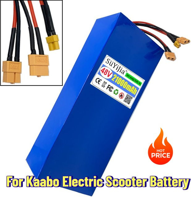 Kaabo Mantis 8 Ersatzakku 48 V 21 Ah mit 2 Ausgangsanschlüssen und 1 Einganganschluss für Dual Motor Modelle - Bild 1