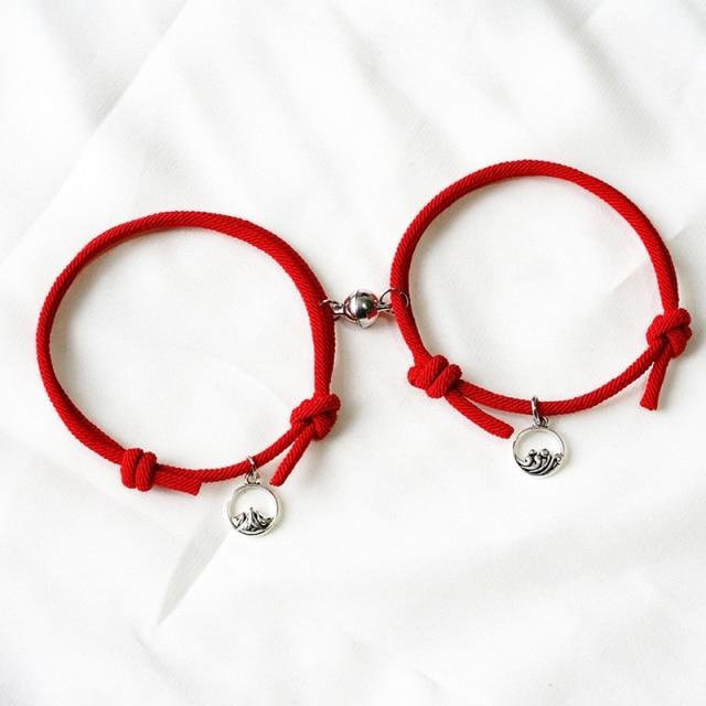 Armband Paar Magnet, Zinklegierung, red, Damen - Bild 1