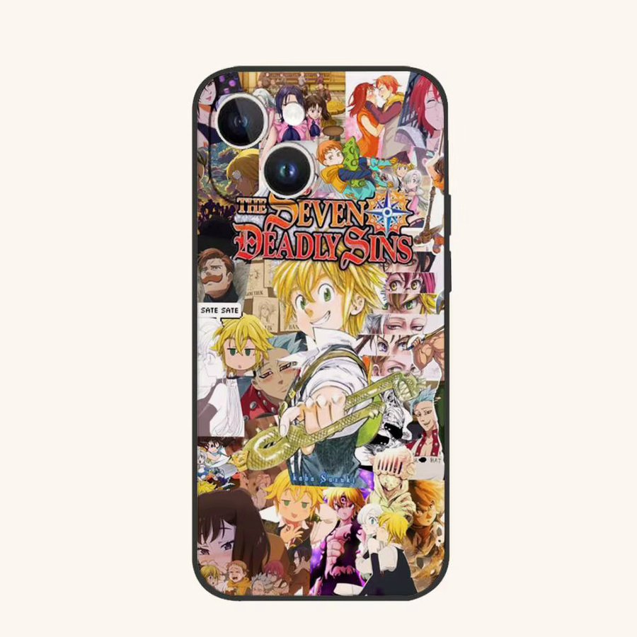 Seven Deadly Sins Handyhülle für Apple iPhone 15 Pro Max 14 Pro 13 12 11 16 Plus SE XR XS X Multicolor - Bild 7