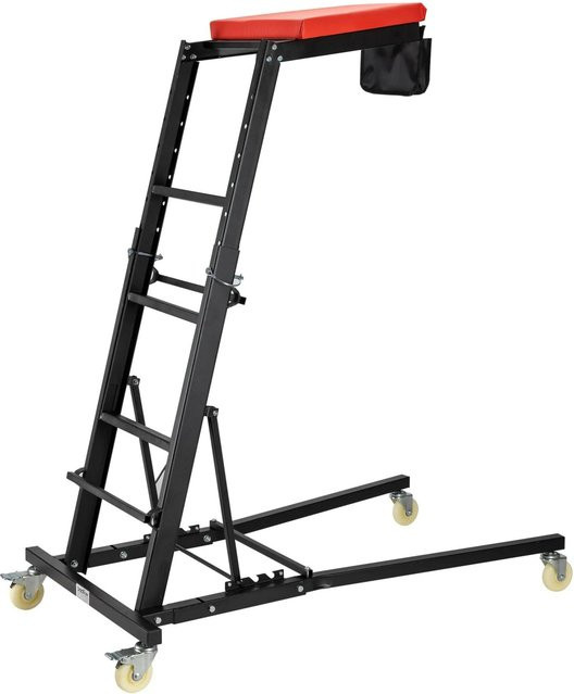 Wiltec Automotive Topside Creeper Montagerollbrett in Rot/Schwarz mit 180 kg Tragkraft - Bild 1