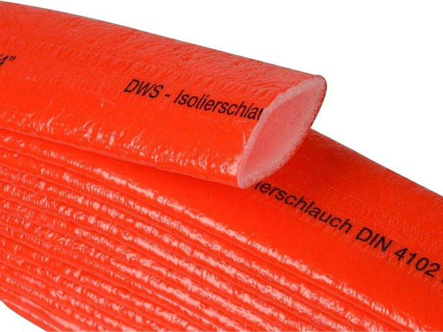 Scorprotect PE Schutzschlauch aus PE-Schaum in Rot und Orange, Durchmesser: 35 mm, Wandstärke: 4 mm - Bild 1