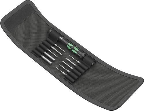 Wera Kraftform Kompakt Micro 11 Electronics 1 Bit-Schraubendreher für Elektronik und Feinmechanik, Farbe: Schwarz, Bitgröße: 5/32 (4 mm) HIOS und 5/32 (4 mm) Halfmoon, Länge: 44 mm - Bild 1