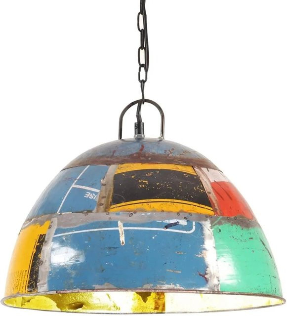 vidaXL Hängelampe im Vintage Industriestil aus Metall, rund, mehrfarbig, Durchmesser: 41 cm, E27, 25 W - Bild 1