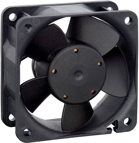 EBM Papst Axiallüfter 612NGH 12 V/DC 43 m³/h Schwarz B/H/T: 60 x 60 x 25 mm - Bild 1