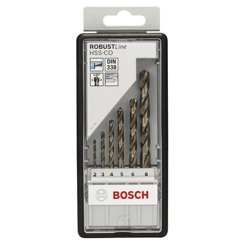 Bosch Metallbohrer-Set Robust Line HSS-Co aus Edelstahl, 6-teilig, Schwarz/Grau - Bild 4
