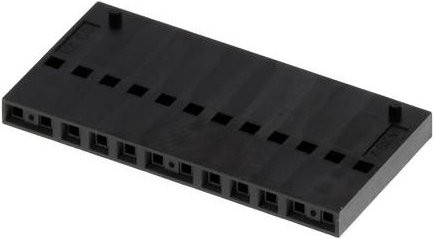 Molex Buchsengehäuse-Kabel Schwarz mit 12 Polen und 2,54 mm Rastermaß - Bild 1