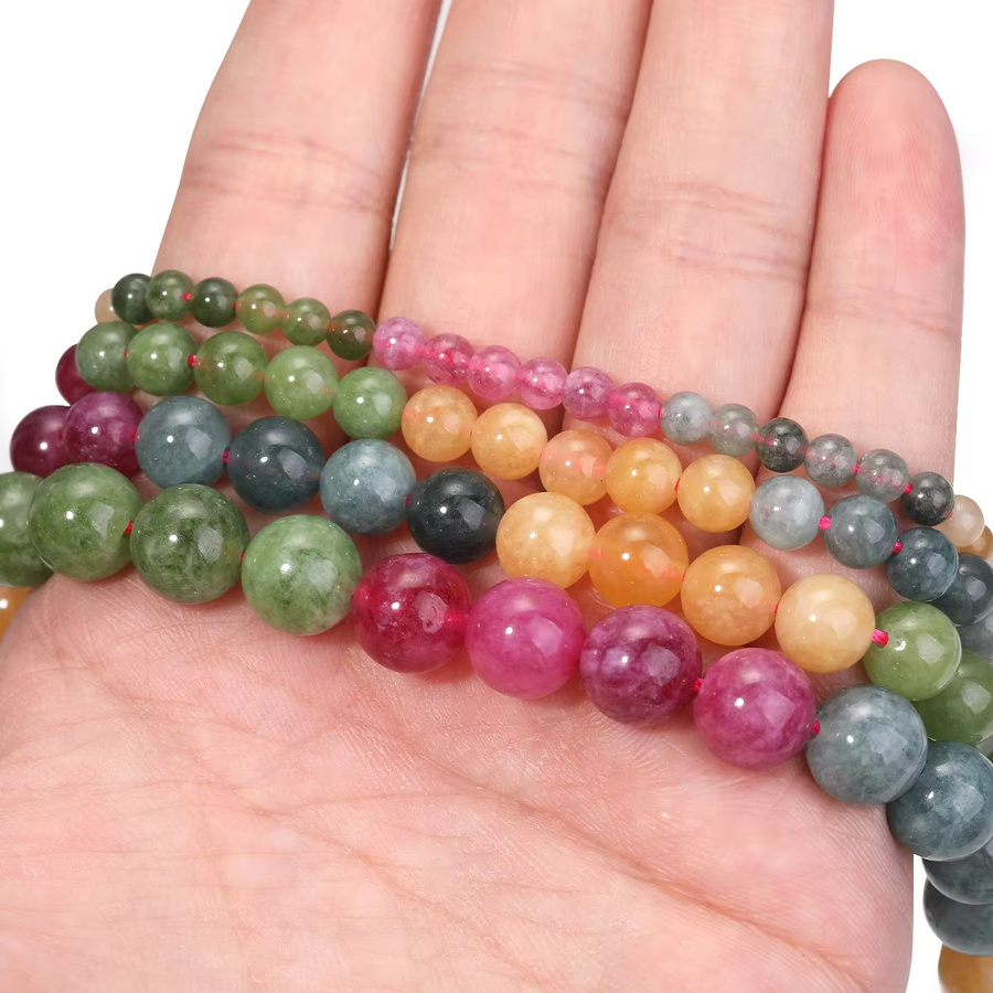 SANSWL Perlen Regenbogen Turmalin, Bunt, Unisex - Bild 5