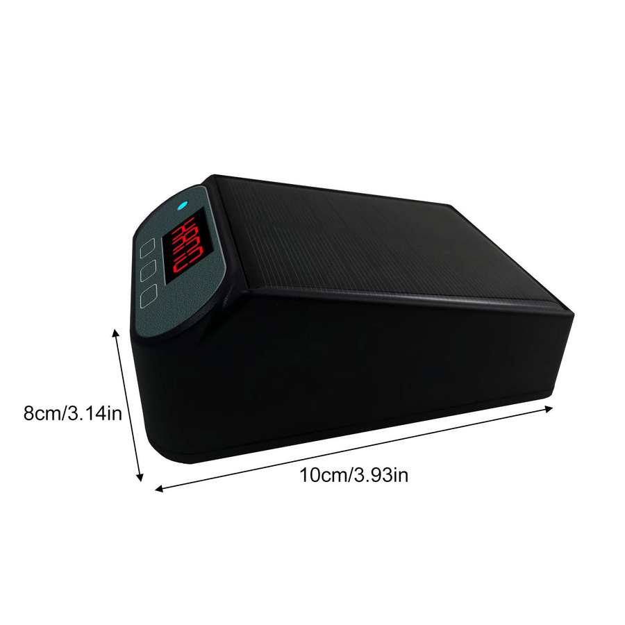 TOMTOP JMS Automatisches Solarbewässerungssystem mit 2200-mAh-Akku und 1,2 W Leistung in Schwarz - Bild 5