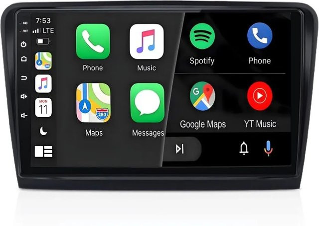 Junsun Autoradio für Skoda Superb 2008-2013 mit Bluetooth und GPS in Schwarz - Bild 1