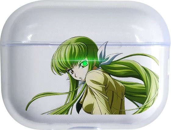 Transparente Kopfhörerhülle im Cartoon C-Code Geass Anime Design für Airpods Pro 3 2022 und Airpods 4, stoßfeste und weiche Schutzhülle - Bild 1