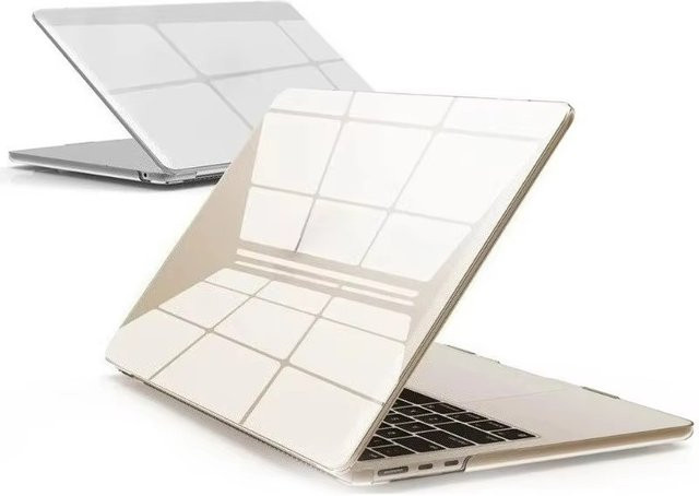 VYOPBC Laptop-Hülle für MacBook Air 13 und 15 Zoll sowie MacBook Pro 14 und 16 Zoll, ultradünne Kristall-Ersatzabdeckung, Farbe: transparent - Bild 1