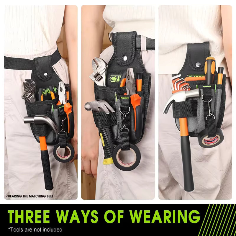 Multifunktionale Werkzeugtasche JAKAH JK-195 zur Aufbewahrung von Ersatzteilen, verschleißfest und verdickt - Bild 3