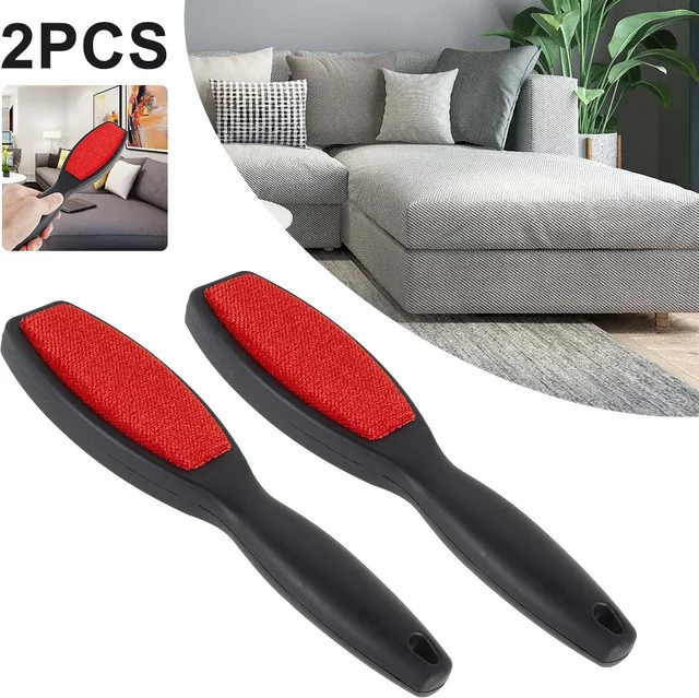 Willstar 2er-Set Fusselrasierer und Haarentferner für Kleidung und Sofa, zweiseitige elektrostatische Wollbürste zur Entfernung von Tierhaaren und Fusseln - Bild 1
