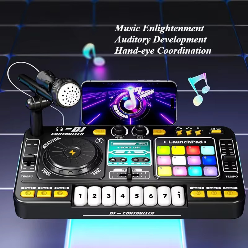 CONUSEA DJ Mixer Controller, Musik Spielzeug, mit Sound - Bild 6