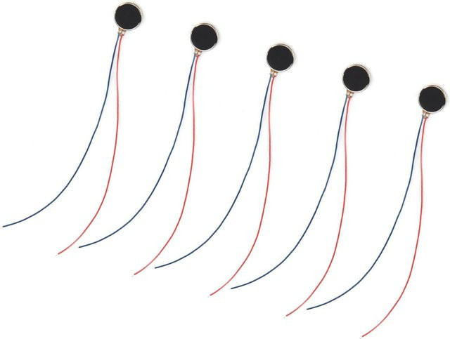 30 Stück Flacher Vibrationsmotor Mini Münzvibrationsmotor für Mobiltelefone und Spielzeuge, 3 V, 12000 U/min, Schwarz - Bild 1