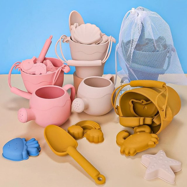 Sommer Strand Set Spielzeug, 9-teiliges Set, Kunststoff, Bunt / Mehrfarbig - Bild 1