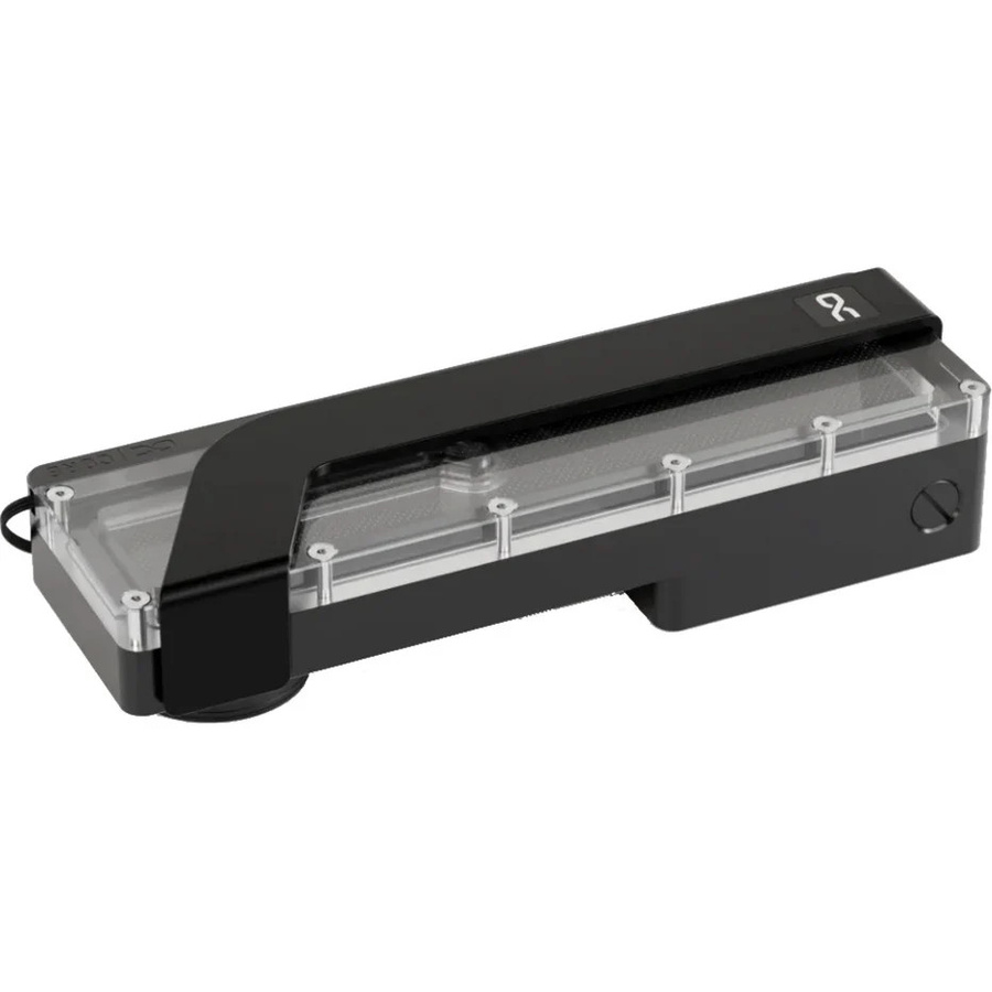 Alphacool Core 2x DDCzero Flat Reservoir 200 Ausgleichsbehälter in Schwarz und Transparent - Bild 1