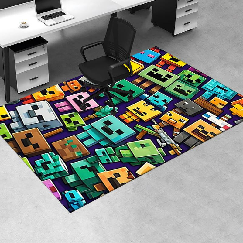 Yun Heng Three Minecraft Bürostuhlmatte Pixel Art Gaming Teppich, Mehrfarbig, B: 60 cm, T: 90 cm - Bild 5