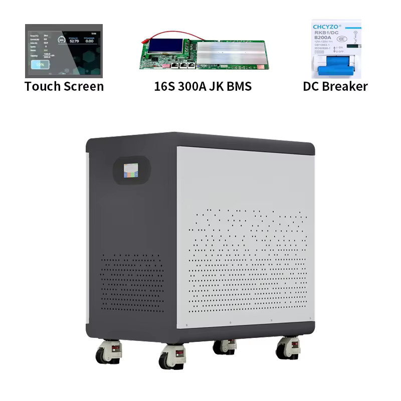 YMPEOEG LiFePO4 Batteriepack 51,2V 560Ah Heimsolar-Energiespeicher in Grau - Bild 2