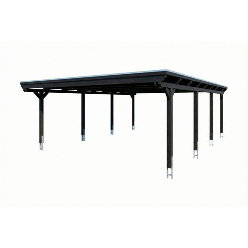 SKANHOLZ Carport Emsland aus Fichte mit Stahl-Dachplatten in Anthrazit und Schwarz, B: 609 cm, T: 846 cm - Bild 3