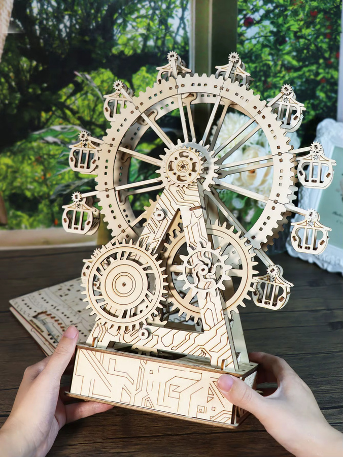 Music Park Riesenrad, 3D-Holzpuzzle, Spieluhr, ab 14 Jahren - Bild 2