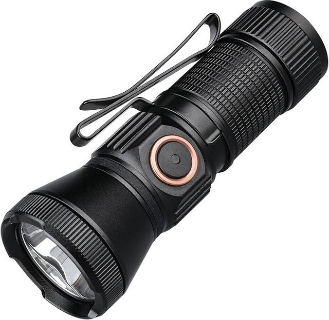 Trustfire MT20 wiederaufladbare EDC-Taschenlampe mit 1050lm, LED, USB-C Aufladung, MVB-Optik und Magnet am Heck, Schwarz - Bild 1