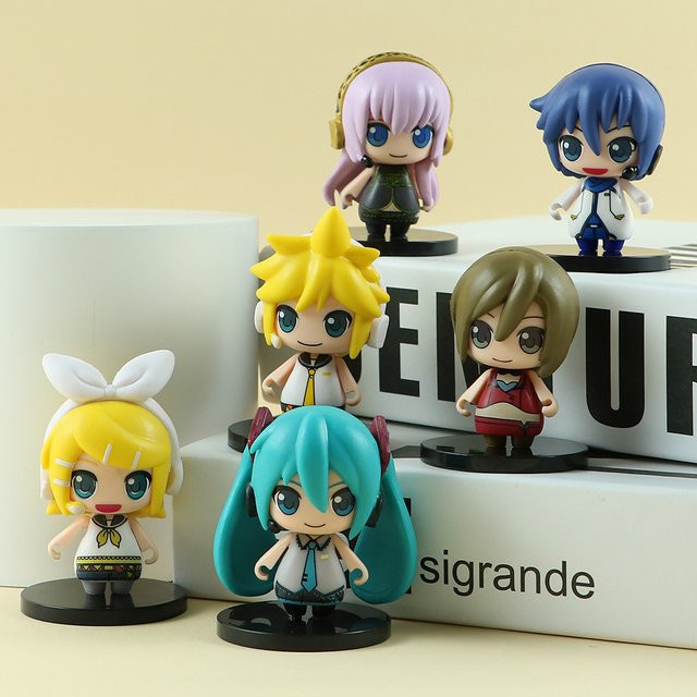 Bandai Anime Hatsune Miku KAITO Rin Len Luka Q Version Figur, 1-teiliges Set - Bild 1