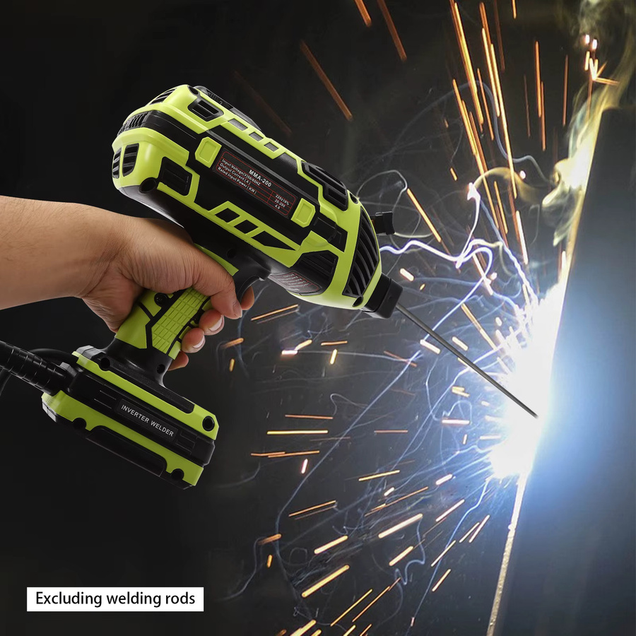 Digitale MMA Stick Schweißmaschine 4600W mit 220V, Intelligentes Handheld Schweißwerkzeug in Grün - Bild 4