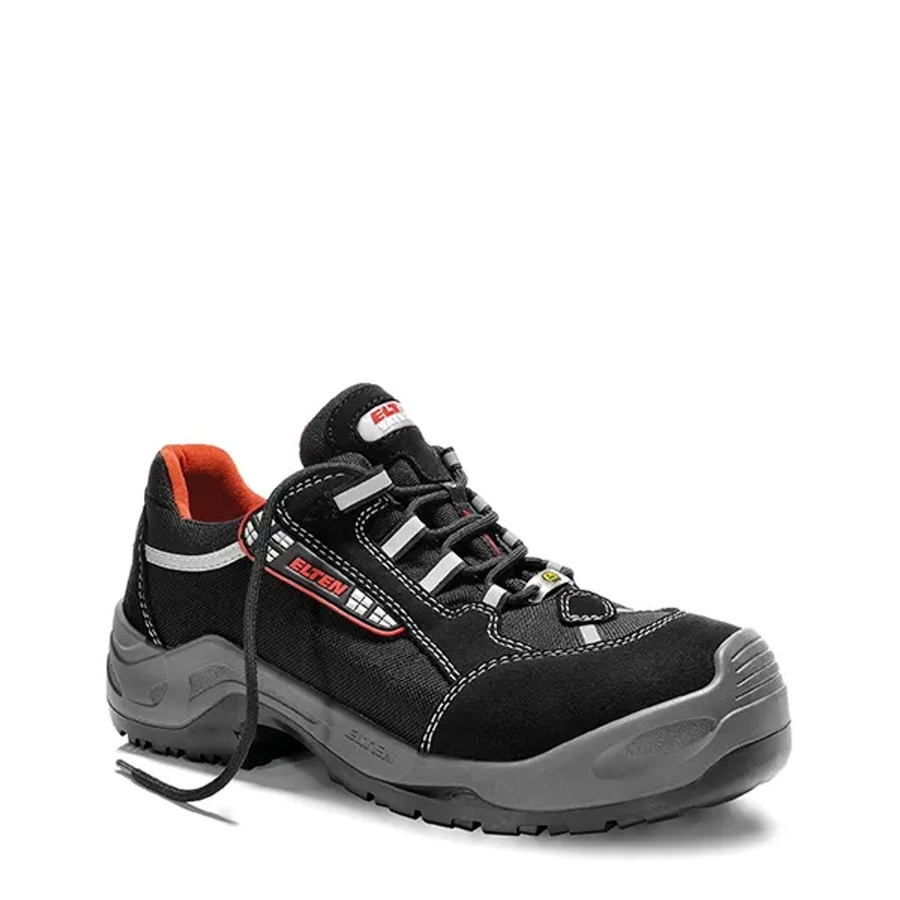 Elten Sicherheitshalbschuh Senex Al Esd S3 in Grau Schwarz Rot mit Cordura Textil Gr. 43 - Bild 2