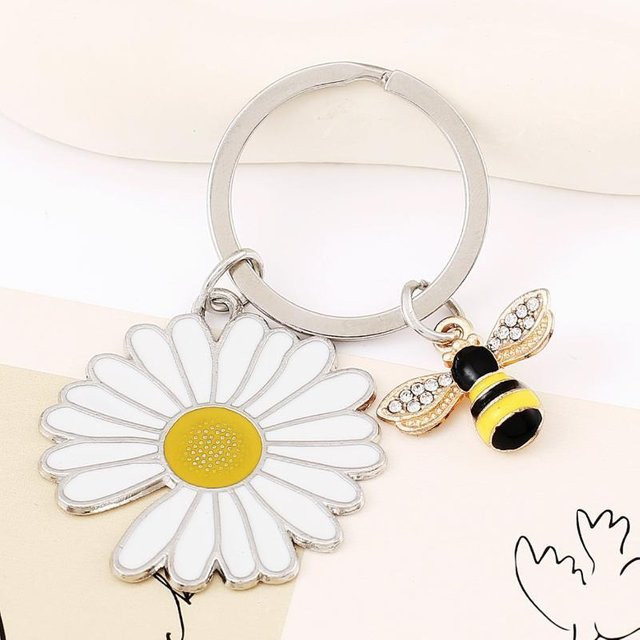 Anhänger Bienen, Weiß, Emaille, Damen - Bild 1