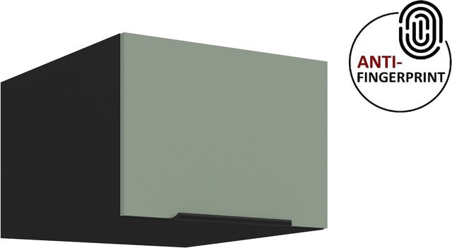 Küchen Aufsatzschrank ARIA in Aquamarin matt mit Anti-Fingerprint-Beschichtung, Breite: 50 cm - Bild 1