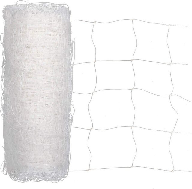 Robustes Kunststoff-Spaliernetz in Grün oder Weiß als Kletterhilfe für Gemüse, Melonen und Trauben im Gemüsegarten, Breite: 120 cm, Länge: 500 cm - Bild 1