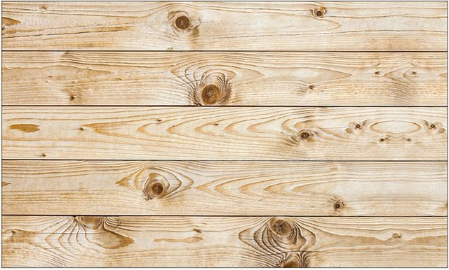 MySpotti Küchenrückwand Profix Cucina Gerhard in Holz Natur mit Aluminium-Optik, Breite: 100 cm, Höhe: 60 cm - Bild 1