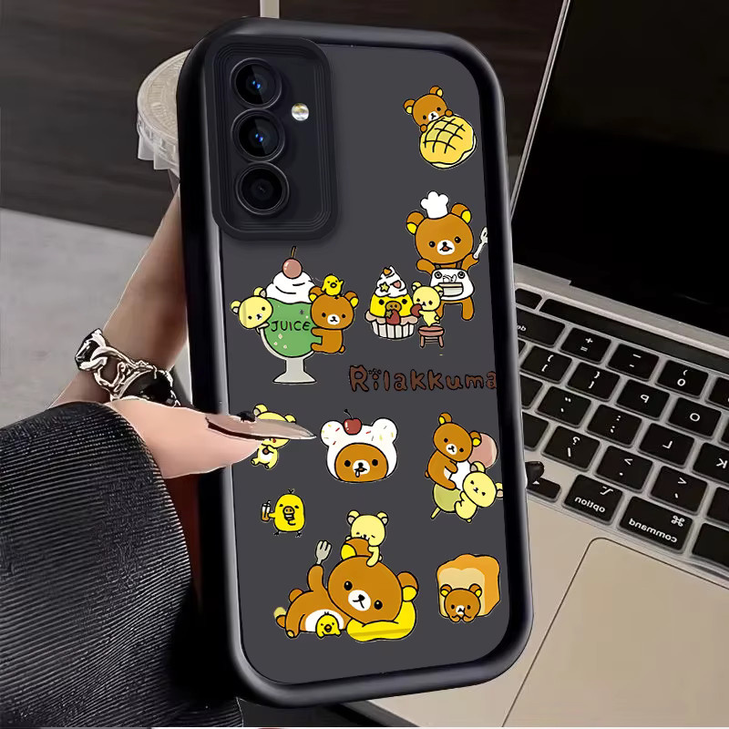 R-Rilakkuma Soft Cover Schutzhülle für Samsung Galaxy S25 Ultra, S24, S23, S22, S21, S20, FE, A73, A72, A71, A56, A55, A54 5G, A52, A52S, A51 4G - Bild 2