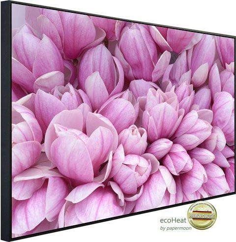 papermoon Infrarotheizung EcoHeat Rosa Magnolie mit Matt-Effekt, Pink/Bunt, App-Steuerung und Überhitzungsschutz - Bild 1
