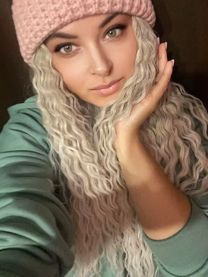 FASHION IDOL Haarverlängerung Wasserwelle, Ombre Blonde, 3 Stück, 300 g - Bild 4