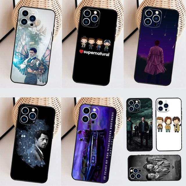 Supernatural Castiel Schutzhülle für Samsung Galaxy S25 S24 S23 S22 S21 S20 S10 Ultra Plus FE Rückseiten-Schutzhülle - Bild 1
